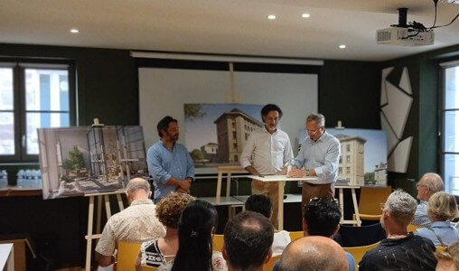 Perspective du projet du futur site du Groupe Apave, dont les travaux ont débuté décembre 2025
